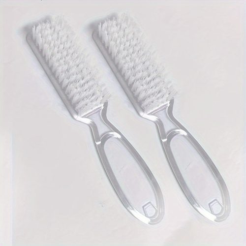 2 db/5 db Gyengéd körömkefe körömdísz portisztító portisztító kefe átlátszó műanyag nyéllel