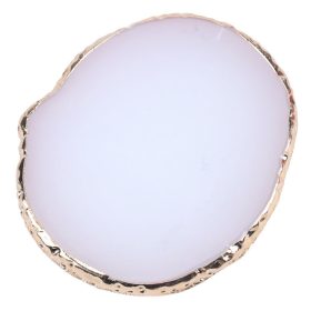   Art Nails kellékek Kerek gyanta achát kő köröm színpaletta gél lakk raklap keverő rajz festék lemez alátét