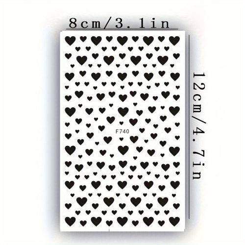 2 Lapos Körömmatricák, Valentin Nap Körömmatricák, Heart Love Design Angol Betűs Köröm Kiegészítők