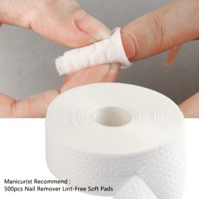   500db Manikűrösök által ajánlott körömlakklemosó kendők, szöszmentes puha párnák, körömtisztítás, gél eltávolító tamponok, szalonminőség