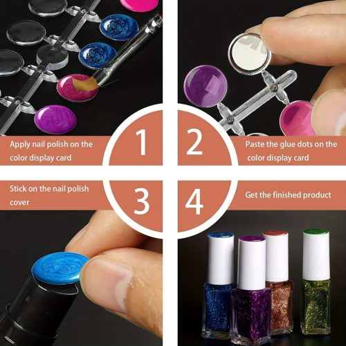 120 db átlátszó körömdíszítő tipp – tökéletes körömlakk képzéshez és gyakorló színes megjelenítéshez