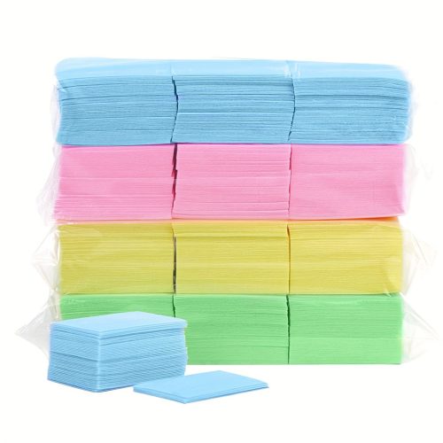 630 db eldobható körömtörlő körömlakk eltávolító szöszmentes puha párnák akril gél körömhöz