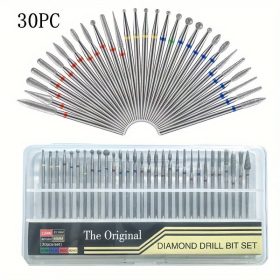   30db/készlet Körömpolírozó Bitek, Körömfúrók, Körömpolírozó Tisztítókefe, Pedikűr Eltávolító Akril Zseléhez, Körömpolírozó Eszközök, Nail Art Pedikűr Manikűr Eszközök