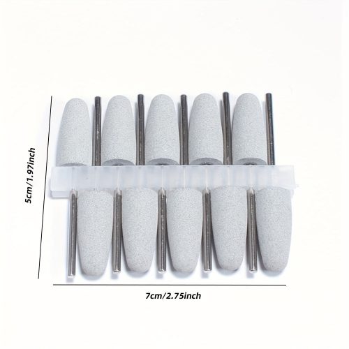 10 db gumi szilikon maró manikűr kövekhez körömfúró gép manikűr kiegészítők körömpuffer polírozó szerszám