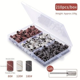   Körömfúró készlet csiszolószalagokkal és keményfém fúrókkal