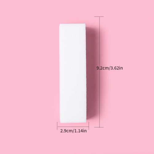 10 db Fehér erősen habzó polírozó reszelő Nail Art Tool Körömpolírozó reszelő