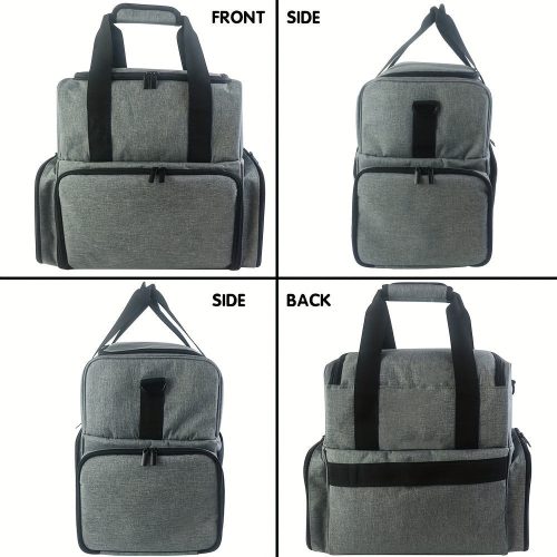 1db Hordozható Körömlakk-rendező, 80 Palack És 1 Körömlámpa Fér El, Körömlakk Hordtáska 2 Kivehető Tasakkal, Körömlakk-anyag-rendező, Hordozható Körömlakk-tartó Körömkellékekhez (csak Táska)