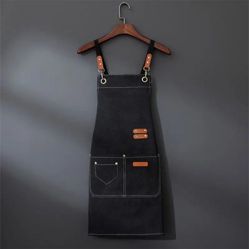 Szakácsvászon Kötény Keresztezett Vállpántokkal És 3 Zsebbel, Főzéshez, Grillezéshez, Grillezéshez, Munkához, Festéshez, Kertészkedéshez, Sütéshez Férfiaknak És Nőknek