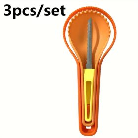   3 db-os rozsdamentes acélból készült tökfaragó készlet