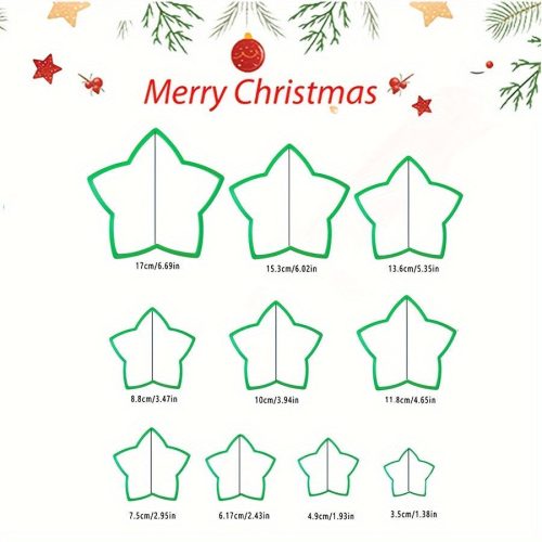 10 darabos Karácsonyi Süteményszaggató Készlet