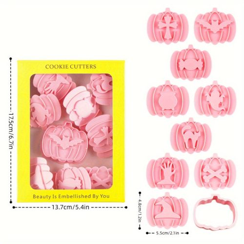 10 darabos Halloween Süteményszaggató Készlet