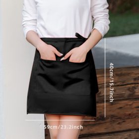   Élénk piros konyhai kötény zsebekkel férfiaknak és nőknek - Tökéletes éttermekhez és grillezésekhez