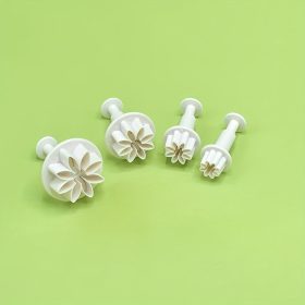   3/4 db-os, rugós kekszvágó készlet kreatív sütéshez, süteménydíszítéshez, fondant formákhoz, műanyag forma cukorkákhoz és sütikhez, sütőeszközök