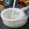 Joghurt, Tejszűrő - Szója, Tea, Kávé Hálós Szűrő Tej- és Italfőzéshez - Nagy Zsinóros Hálóeszköz Mandulatejhez, Tartós Nylon Zsák