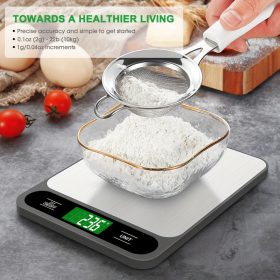   élelmiszermérleg, 10 kg digitális konyhai mérleg sütéshez, főzéshez