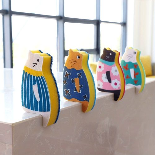 Macskás Szivacsos Törlőkendő