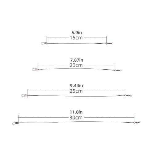 20db Acél Horgászzsinór Forgó És Magpórázzal
