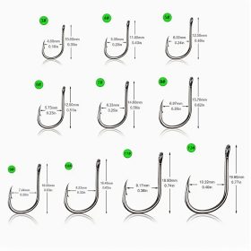 100db  horgász szett, szénacél egyszöges horog