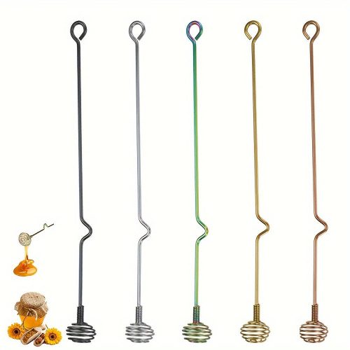 Hosszú nyelű rozsdamentes acél mézes kanál