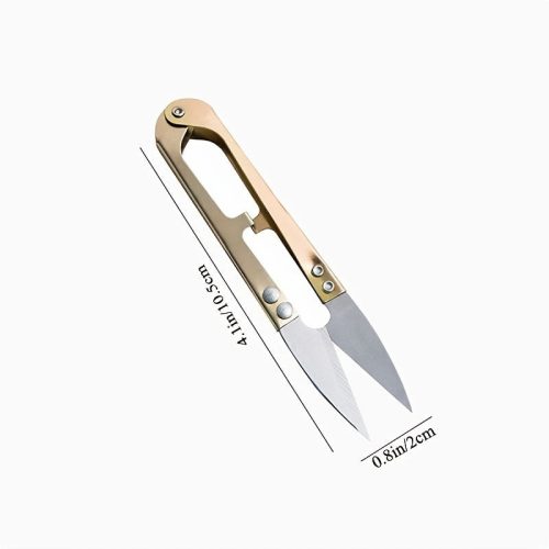 3db precíziós U-alakú olló keresztöltéshez, varráshoz és kézműves munkához