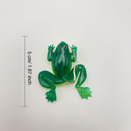 3D puha szilikon békacsali horoggal