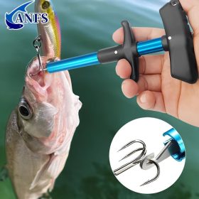   1db Easy Fish Hook Remover - T Alakú Eszköz A Gyors És Fájdalommentes Horogeltávolításhoz