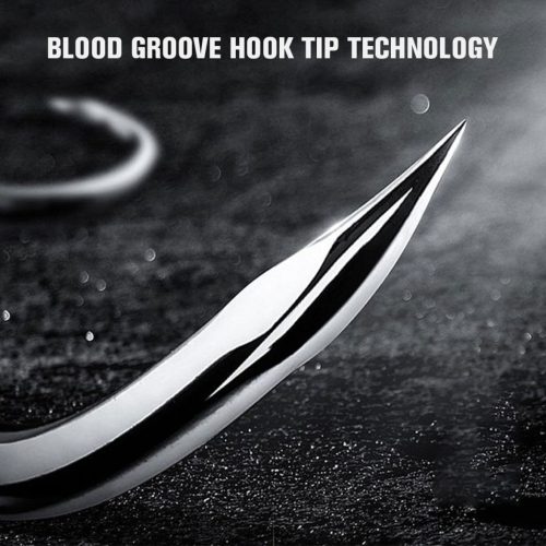 4db harapásgátló dupla horog gördülő forgóval és nylon zsinórral