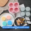 Újrahasznosítható szilikon sütőforma, 4 rekeszes Rózsaszín