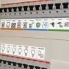 70 db kapcsoló címke matrica, PVC anyagú, otthoni azonosításhoz