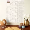 Családfa kitöltendő diagram, 8 generációs üres genealógiai poszter, nagy méretű, keret nélküli