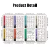 8 db fitnesz plakát készlet, nyújtás, súlyzós edzés, kettlebell jóga, 20 × 25 cm, keret nélküli