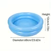 Felfújható medence 59,94 cm, beltéri horgászmedence, dupla rétegű kerek PVC úszó tálca Kék