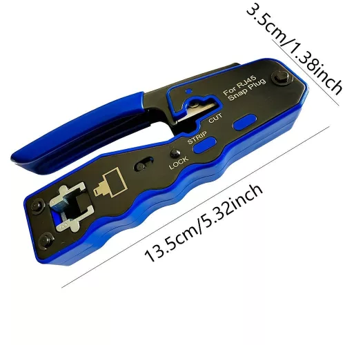50 db Erős RJ45 krimpelő szett kábelteszterrel, vágóval - Cat5e/Cat5/Cat6 Ethernethez