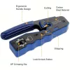 50 db Erős RJ45 krimpelő szett kábelteszterrel, vágóval - Cat5e/Cat5/Cat6 Ethernethez