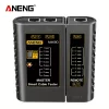 ANENG M469D hálózati kábeltesztelő RJ45/RJ11/RJ12 CAT5 UTP LAN kábelekhez, elemes Fekete