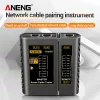 ANENG M469D hálózati kábeltesztelő RJ45/RJ11/RJ12 CAT5 UTP LAN kábelekhez, elemes Fekete
