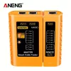 ANENG M469D hálózati kábeltesztelő RJ45/RJ11/RJ12 CAT5 UTP LAN kábelekhez, elemes Fekete