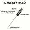 Elektronikus digitális ételhőmérő / tejhőmérő Fehér
