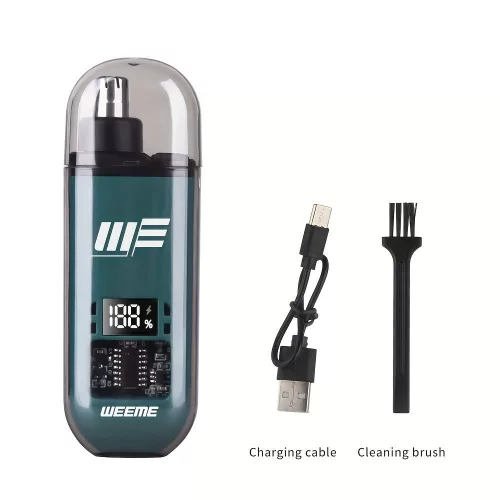 WEEME férfi USB-ről működő fül- és orrszőrnyíró LCD kijelzővel, újratölthető akkumulátorral Narancs