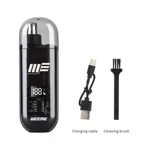 WEEME férfi USB-ről működő fül- és orrszőrnyíró LCD kijelzővel, újratölthető akkumulátorral Narancs