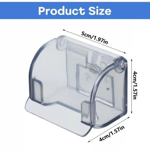 Öntapadós, vízálló borotvatartó zuhanyfalra Átlátszó