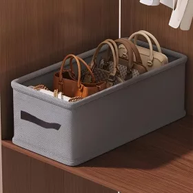   Táska szervező elválasztó doboz kézitáskához és szekrénybe Szürke, rács és fedél nélkül