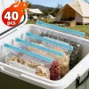 40 db újrahasználható húzózsinóros hűtőszekrény tároló frissességmegőrző zacskók, 20S+10M+10L 20S+10M+10L, 40 db