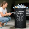 Beltéri újrahasznosító kuka, 600D Oxford szövet, összecsukható, műanyag palack gyűjtő - Kék fogantyús