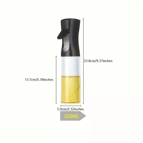 Olívaolaj-permetező palack, 220 ml Fekete
