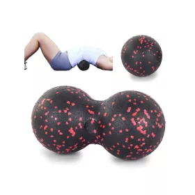   Masszírozó görgő labda + dupla - fitness roller masszázs labda