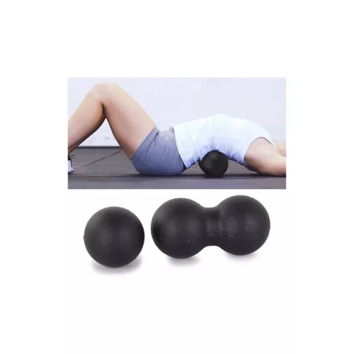 Masszírozó görgő labda + dupla - fitness roller masszázs labda