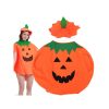Tök jelmez álca Halloween-ra - gyerek és felnőtt méretben, aranyos narancssárga tök designnal, kiegészítőkkel.