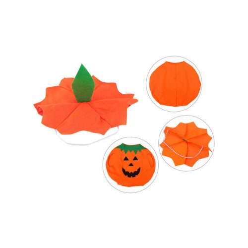 Tök jelmez álca Halloween-ra - gyerek és felnőtt méretben, aranyos narancssárga tök designnal, kiegészítőkkel.
