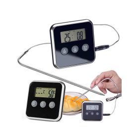   Digitális hőmérő hús sütéshez füstölő időzítővel LCD ébresztéssel